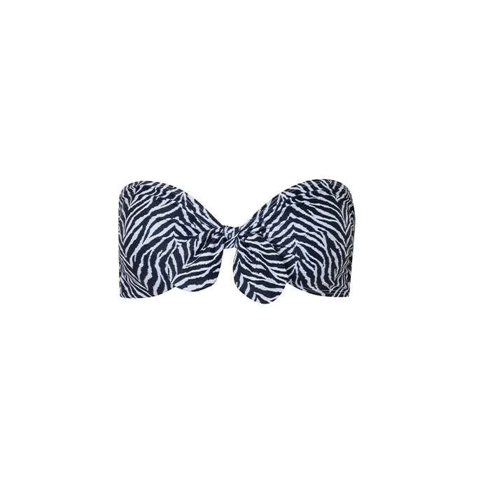 malibu-zebra-front Caribe bikini top Beachwear Colombia Luxury Shoes