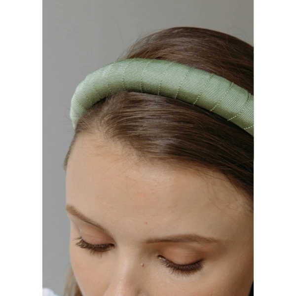 Attica headband in sage grosgrain Accessories designer Luxury Shoes 