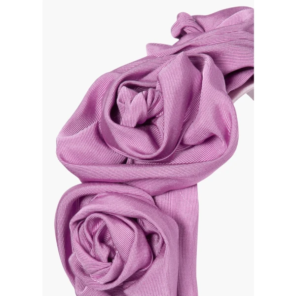 Triple rosette in silk faille headband Accessories designer Luxury Shoes 