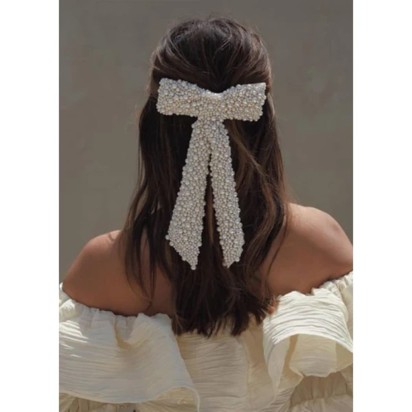 Bailey bow pearl barrette Accessories bow Luxury Shoes 