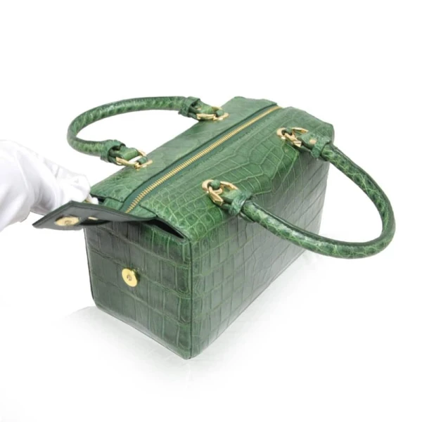 Caddy crocodile belly leather handbag Bags Bangkok Bootery Luxury Shoes 