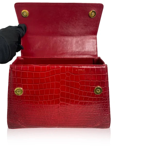 Caddy crocodile belly leather handbag Bags Bangkok Bootery Luxury Shoes 