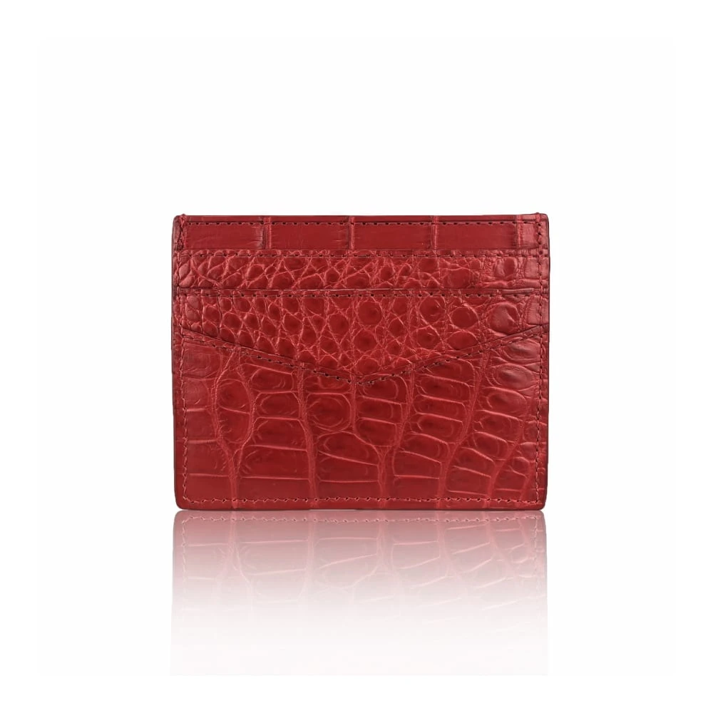 Bangkokbbb (9) Crocodile matte tan cardholder Accessories Bangkok Bootery Luxury Shoes