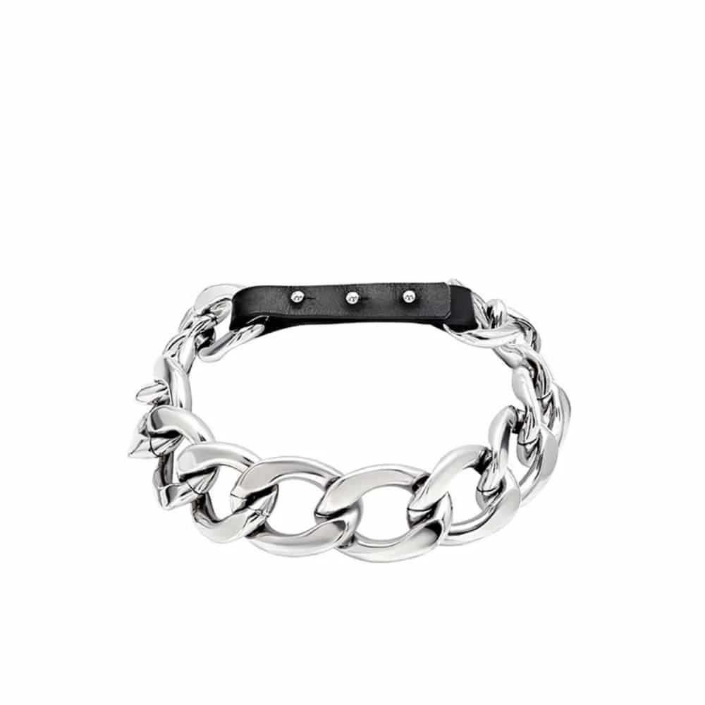 PL8938 (6) Pierced chain black cuff Cuffs British designer Luxury Shoes