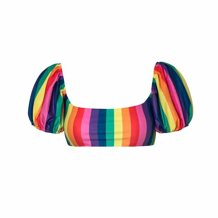 Verdelimon rainbow (13) Santa ana swimwear top Beachwear Africa Luxury Shoes