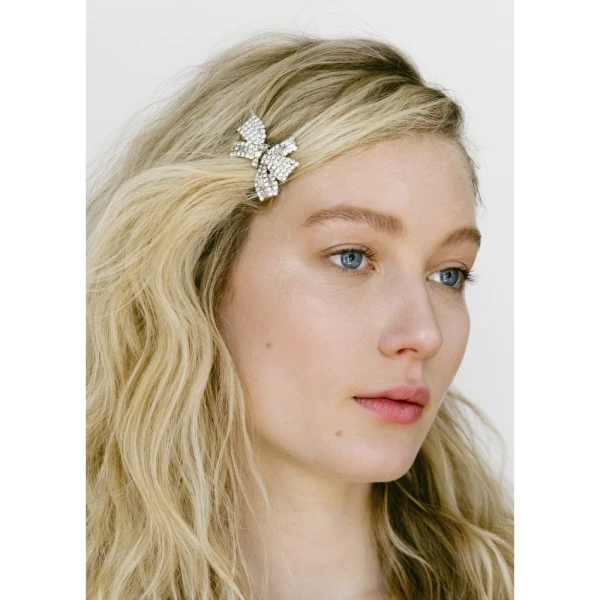 Wide velvet bow barrette Accessories bow Luxury Shoes 
