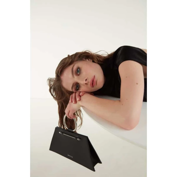 Pierced cross body black bag Bags bag Luxury Shoes 