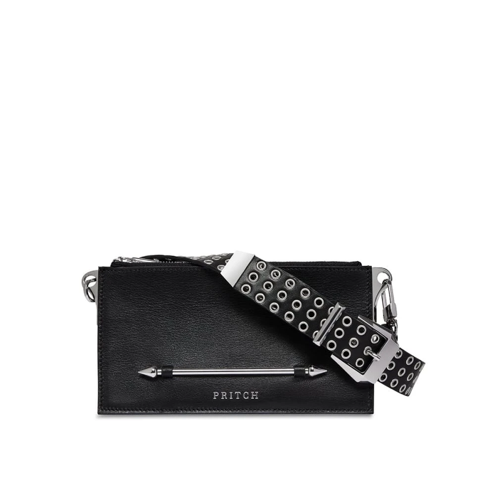 pRITCH LONDON (9) Pierced cross body black bag Bags bag Luxury Shoes