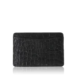 Crocodile leather shiny blue cardholder Accessories Bangkok Bootery Luxury Shoes 