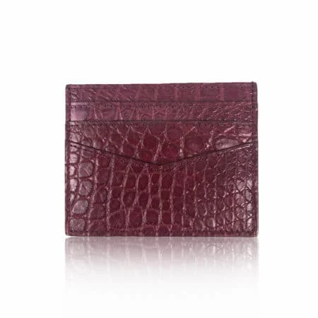 Crocodile_Cardholder_10 Crocodile leather shiny blue cardholder Accessories Bangkok Bootery Luxury Shoes