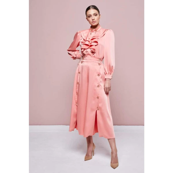 Dark cicada monochrome midi dress Clothing dress Luxury Shoes 
