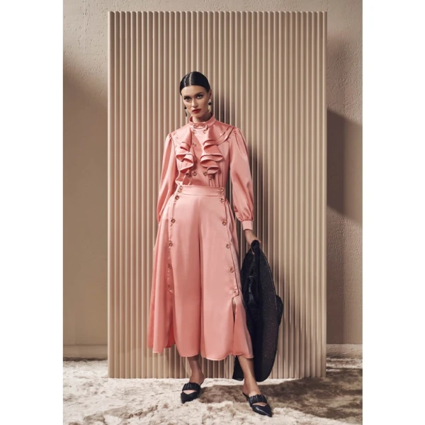 Dark cicada monochrome midi dress Clothing dress Luxury Shoes 