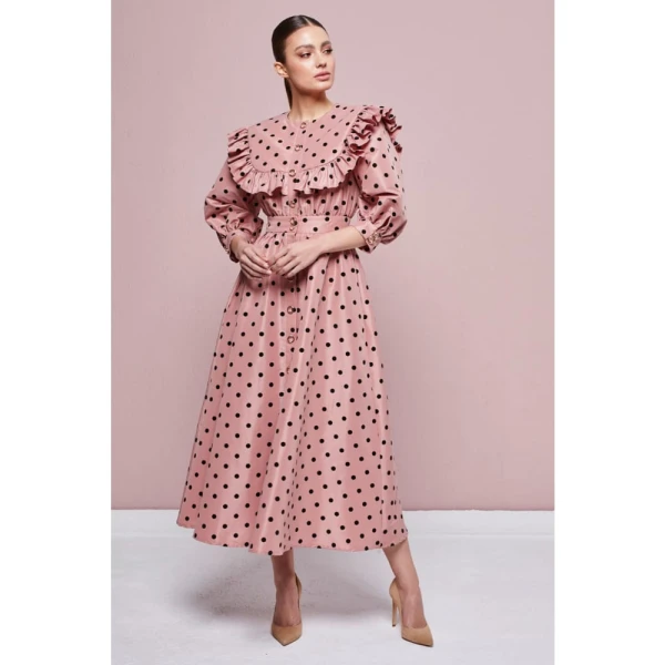 Dark cicada monochrome midi dress Clothing dress Luxury Shoes 