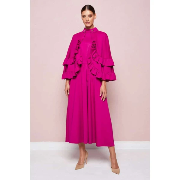 Poppy hills red midi dress Clothing dress Luxury Shoes 