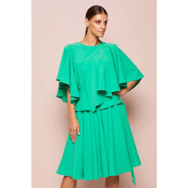 Cotton bud yellow midi dress Clothing dress Luxury Shoes 