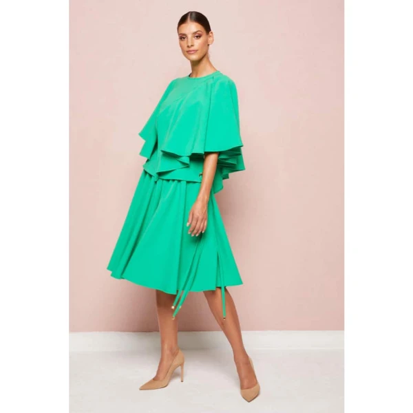 Cotton bud yellow midi dress Clothing dress Luxury Shoes 