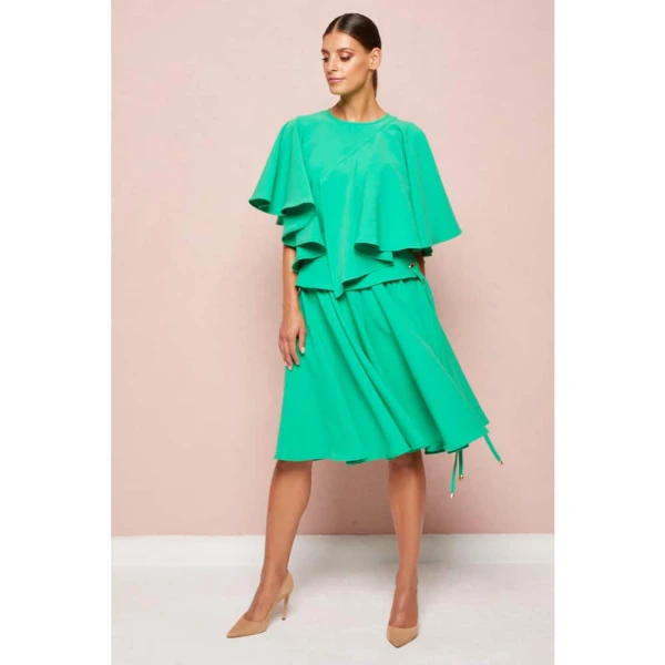 Cotton bud yellow midi dress Clothing dress Luxury Shoes 