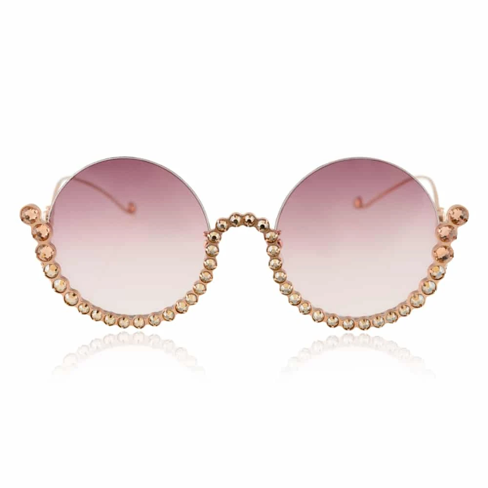 Annna (5) Half moon white gold sunglasses Accessories limited edition Luxury Shoes