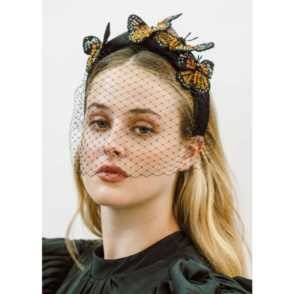 Monarch voilette headband Accessories Bridal Luxury Shoes 