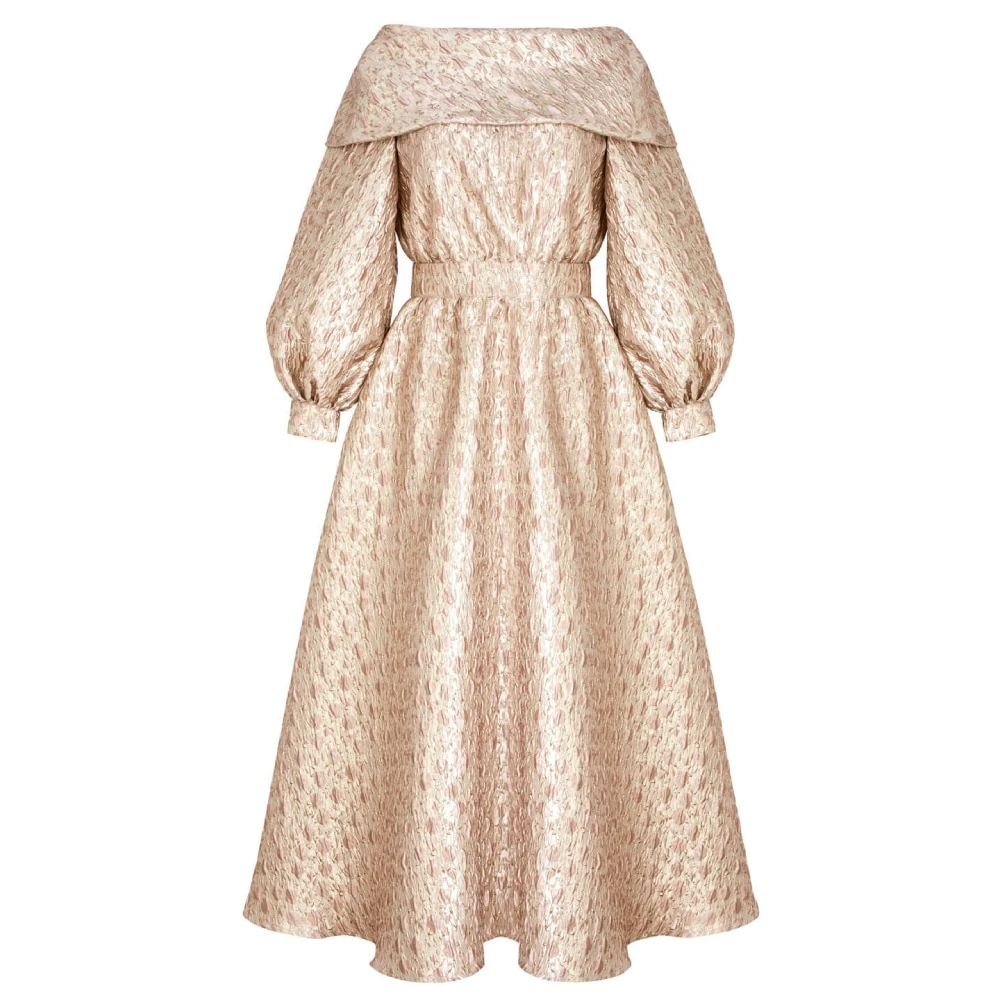 New 57857 (8) Rosè bellini pink embossed dress Clothing dress Luxury Shoes