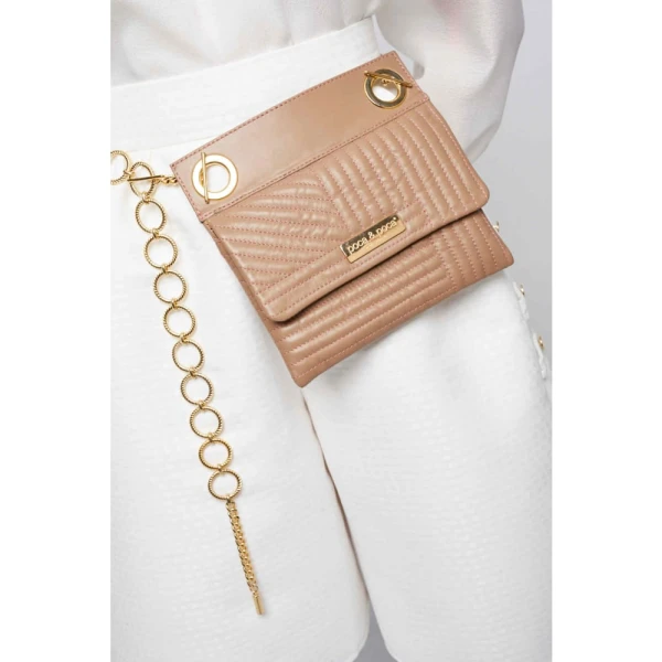 Sleek peanut quilted leather bag Bags bag Luxury Shoes 
