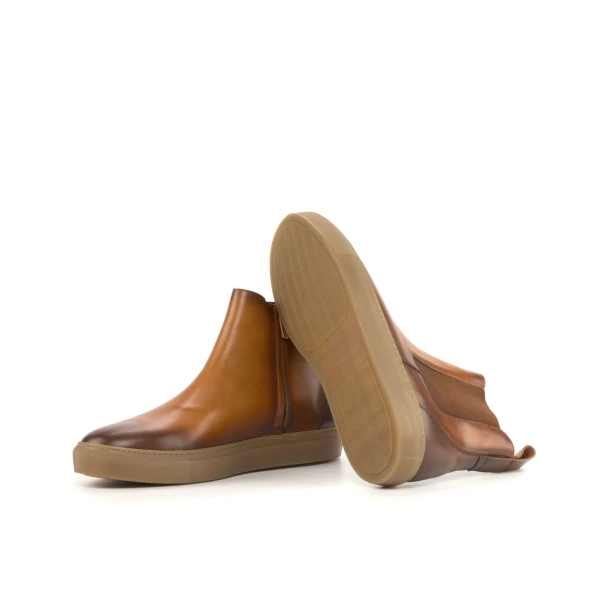 BURNISHING Chelsea Sport Shoe Men bespoke Luxury Shoes 