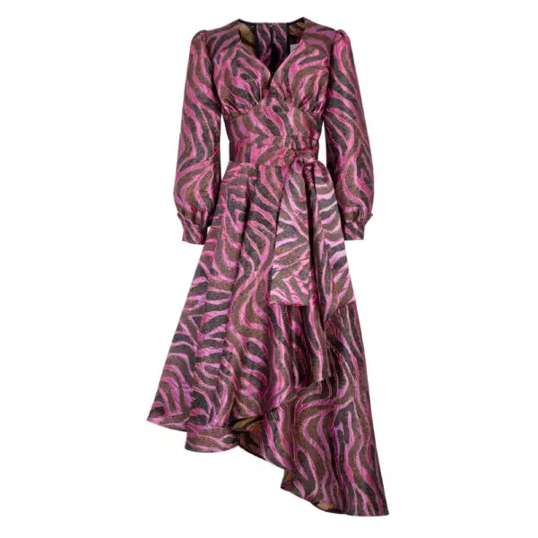 Jungle gardenia pink brown textured dress Clothing designer Luxury Shoes 