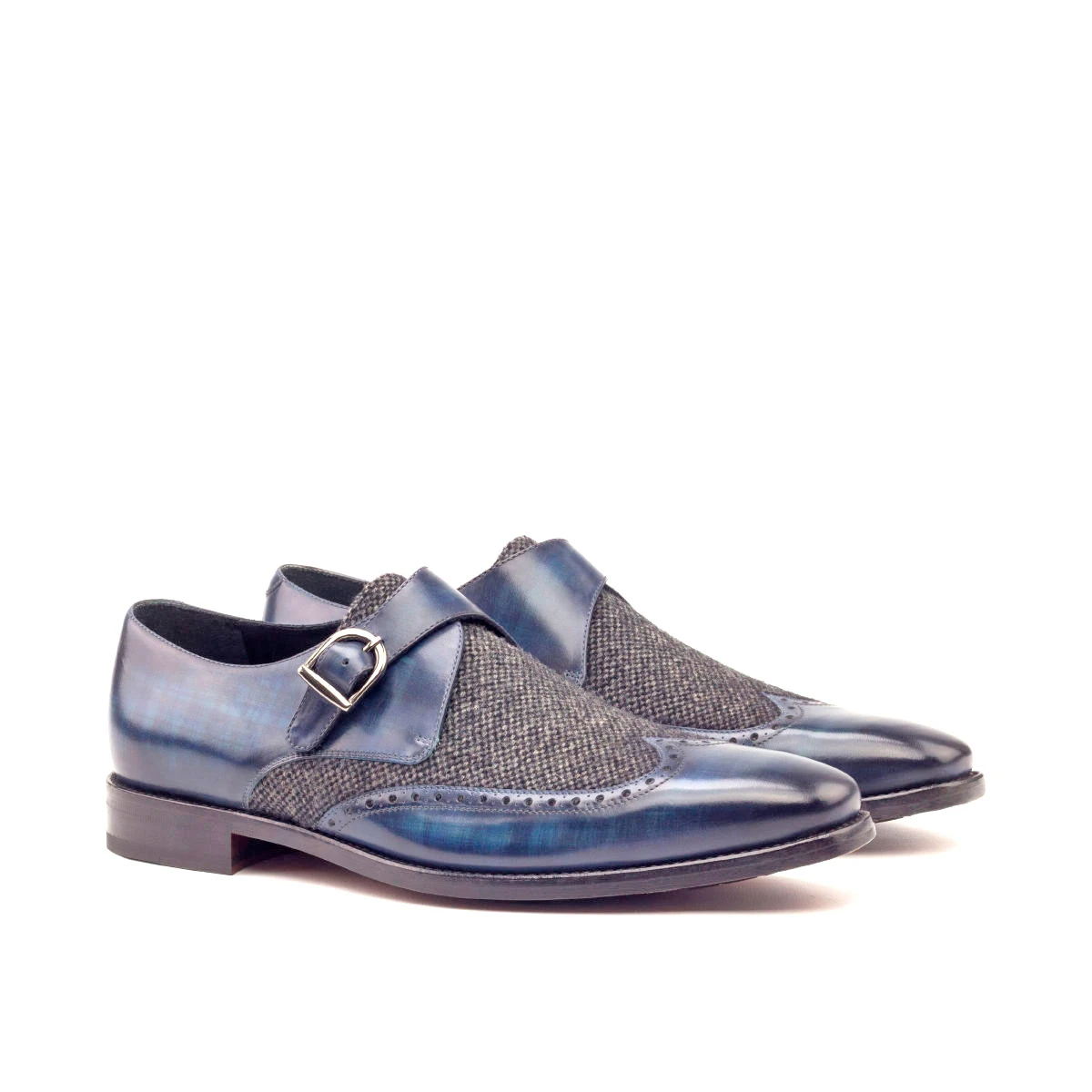 Gray Single Monk Shoe Gray Single Monk Shoe