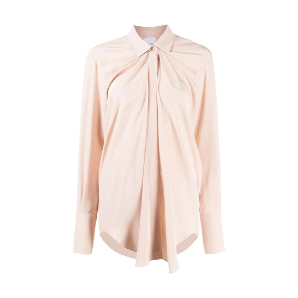 Draped silk blouse Clothing blouse Luxury Shoes 