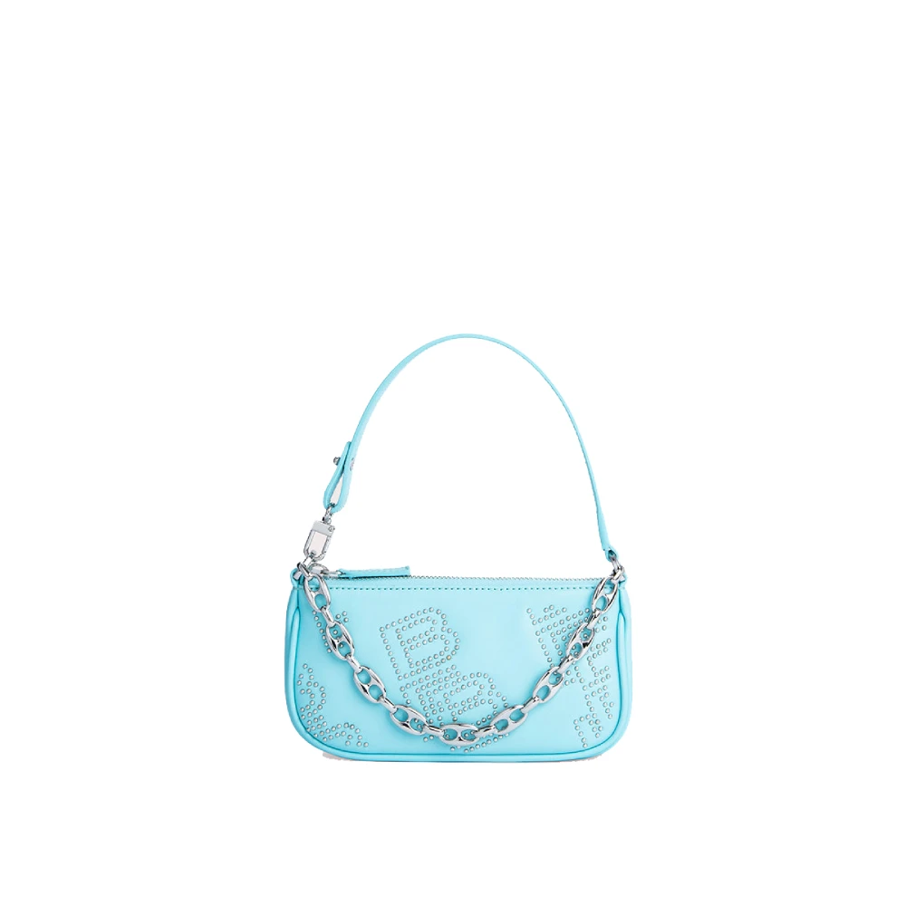 byfar20222 (7) Mini rachel baby blue stud leather bag Bags bag Luxury Shoes
