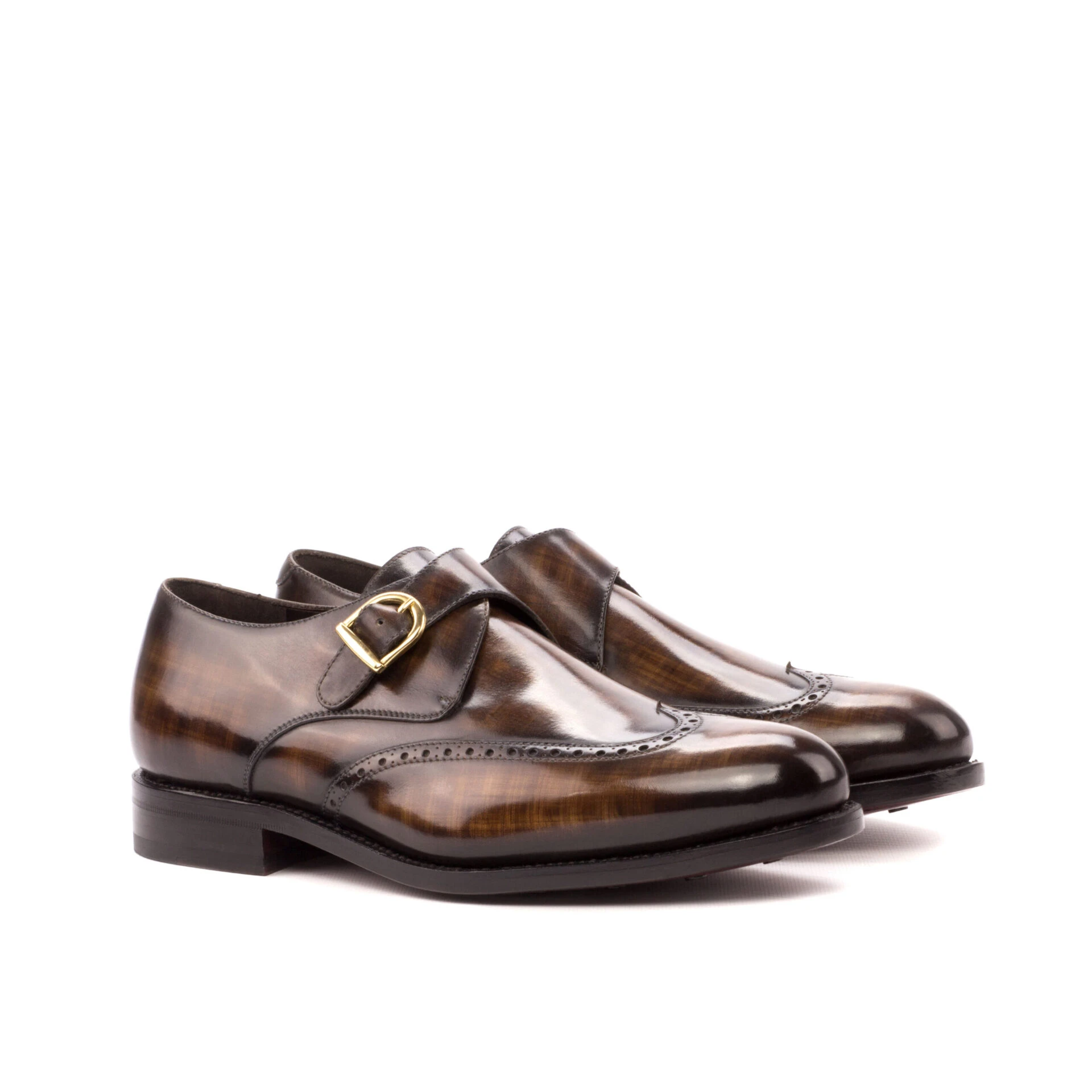 Brown Single Monk Shoe Brown Single Monk Shoe