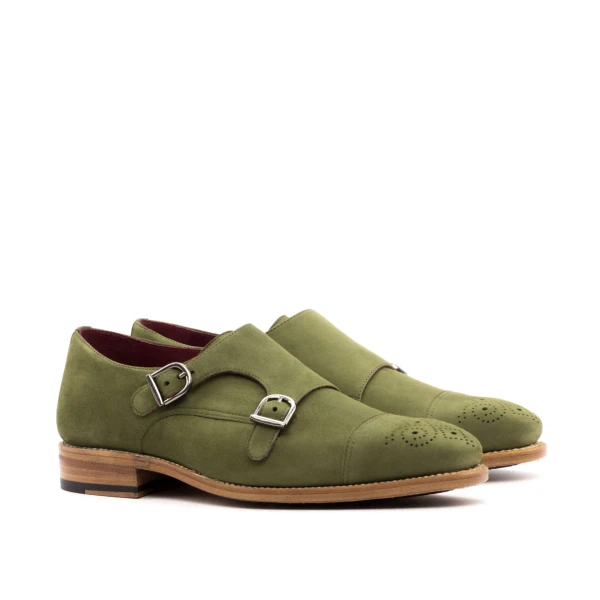 Green Double Monk Shoe