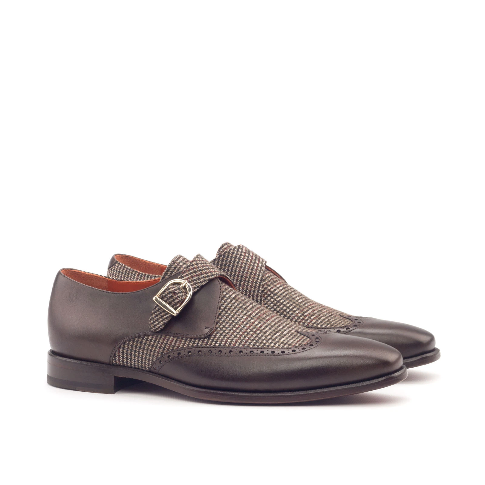 Brown Single Monk Shoe Brown Single Monk Shoe
