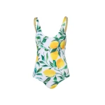 Creta-Limones-loulou-front Reversible one piece swimsuit