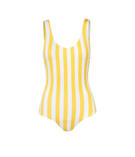 round neckline one piece swimsuit