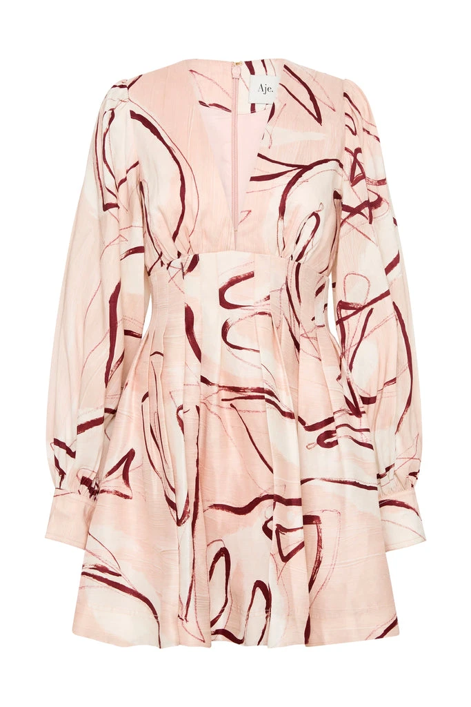 Aje-Amelia-Plunge-Mini-Dress Aje Multicolour dress