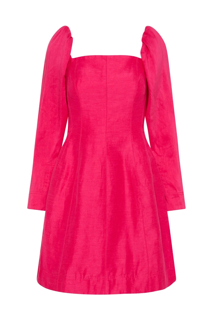 Aje-Baret-Sleeved-Mini-Dress Aje Pink dress