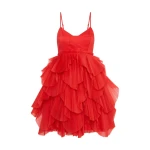 Aje Red Dress Elsie Pleat Mini Dress Clothing Aje Luxury Shoes Aje Red Dress Elsie Pleat Mini Dress Clothing Aje Luxury Shoes