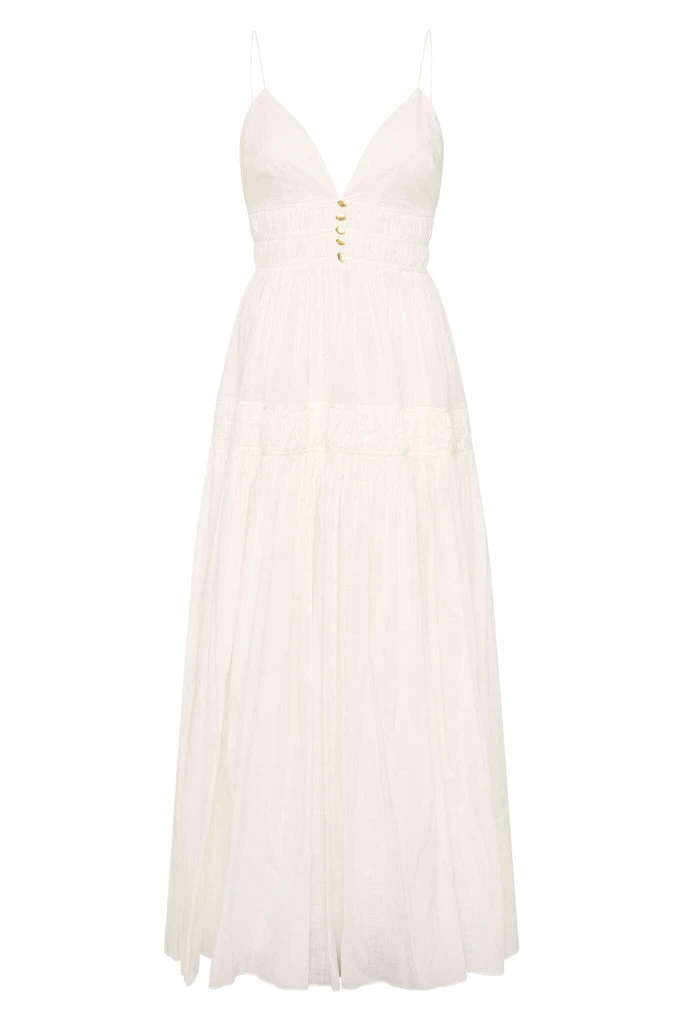 Aje-Grace-Tiered-Maxi-Dress Aje Ivory dress