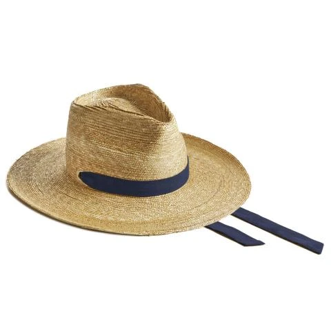Montegallo-Lady-Bogart-Blue-Ribbon-Straw-Hat Straw Hats