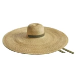 Montegallo-Rossella-Olive-Green-Ribbon-Straw-Hat Straw Hats