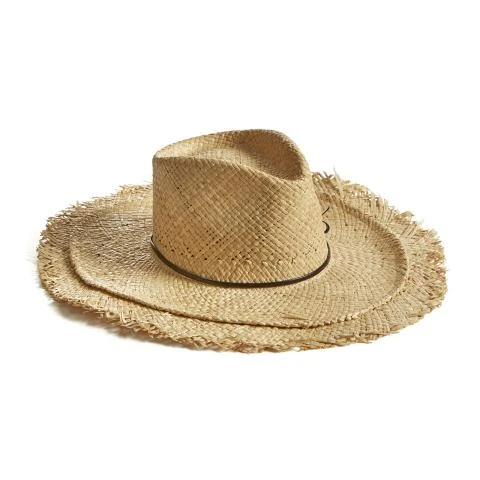 Montegallo-Texan-Fringe-Straw-Hat Straw Hats