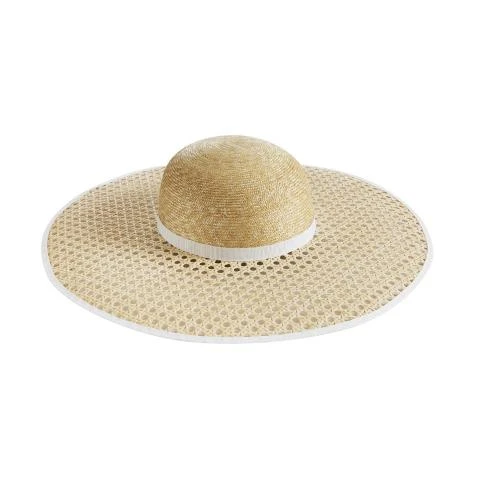 Montegallo-Vienna-White-Straw-Hat Straw Hats