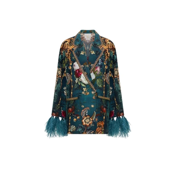 Blazer women double breasted jacket Flared Sleeve Double Breasted Jacket Clothing Australian Designer Luxury Shoes 