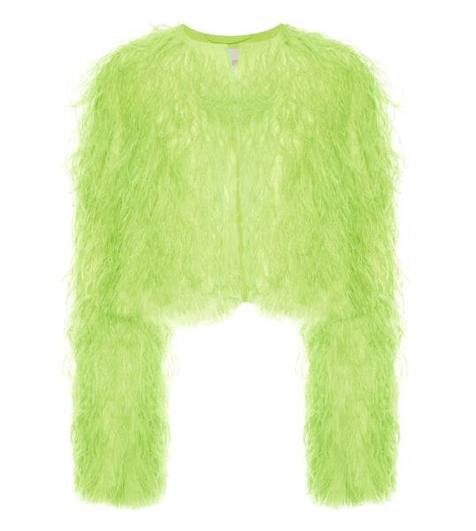 Lapointe Cropped Feather Bomber