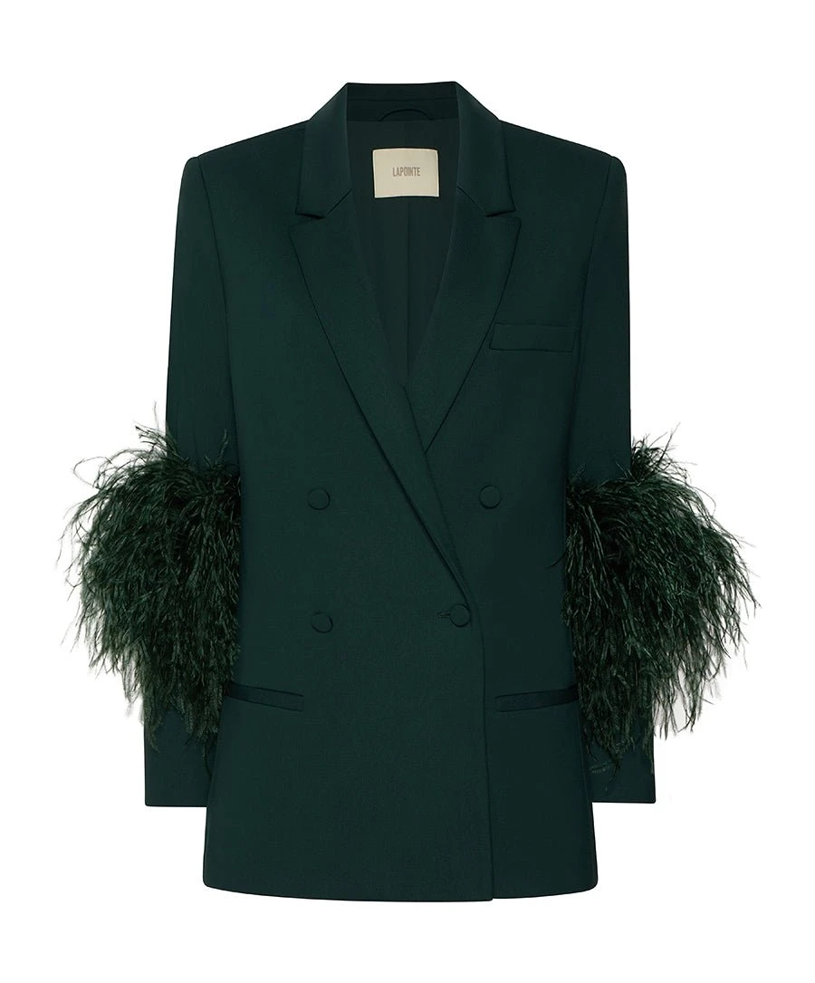 Lapointe-Scuba-Blazer-With-Feathers Lapointe Scuba Blazer With Feathers