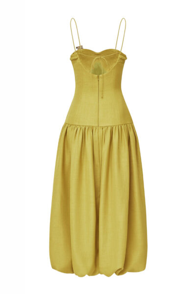 CHATS by C.Dam Yellow Sphinx Dress
