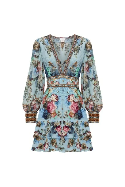 Camilla Button Front Frill Dress84927 nobg Camilla Button Front Frill Dress84927 nobg