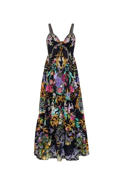 Camilla Tie Front High Low Dress23777 nobg Camilla Tie Front High Low Dress23777 nobg