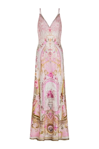 Camilla V Neck Full Length Bias Slip Dress39973 nobg Camilla V Neck Full Length Bias Slip Dress39973 nobg